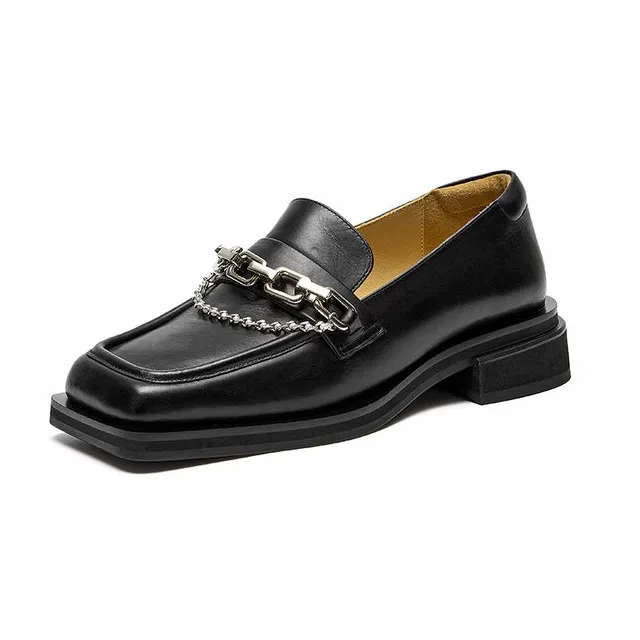 Gina Women's High Quality Square Toe Loafer Shoes
